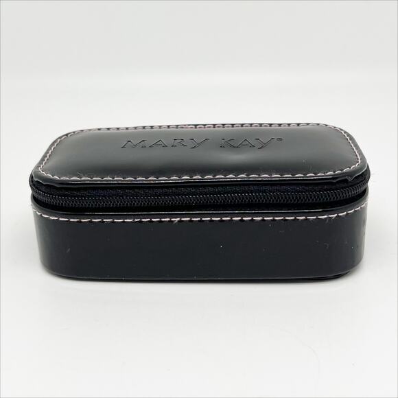 Vintage Mary Kay Black Patent Leather Lipstick Case with Mirror - Picture 2 of 8